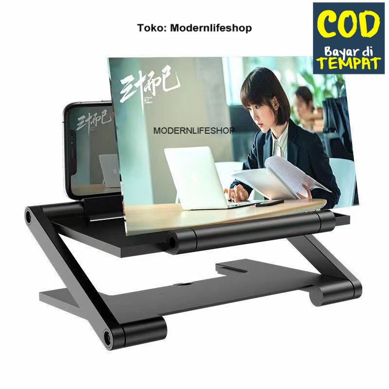 BAYAR Di RUMAH Bisa Pembesar Layar Hp 3D F6 (Enam) Kaca Pembesar Layar Enlarge Screen Newx Mobile Ph