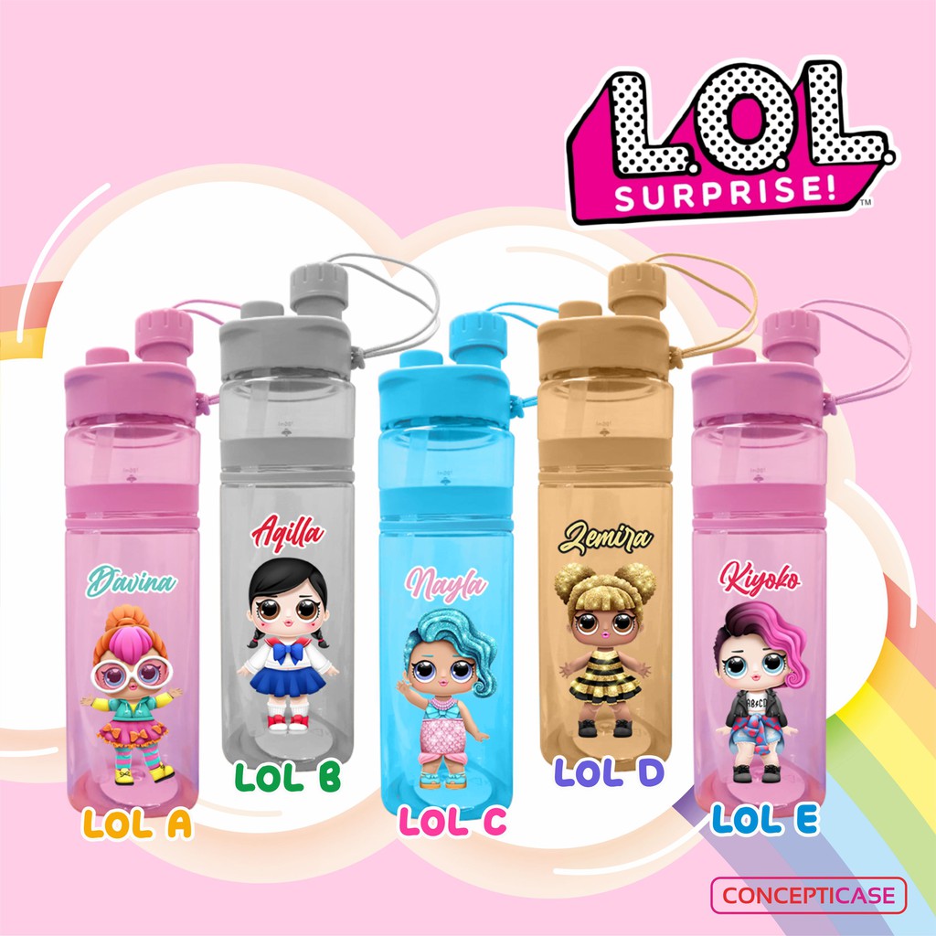 BOTOL MINUM ANAK CUSTOM PRINT UV (BUKAN STICKER) *BACA DESKRIPSI*