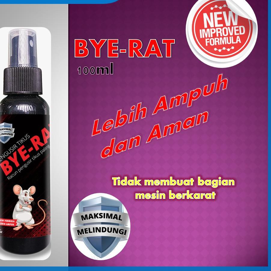 Ecer / Grosir CAIRAN PENGUSIR TIKUS AMPUH BYE RAT 100ml  ANTI TIKUS  RACUN TIKUS SEMPROT