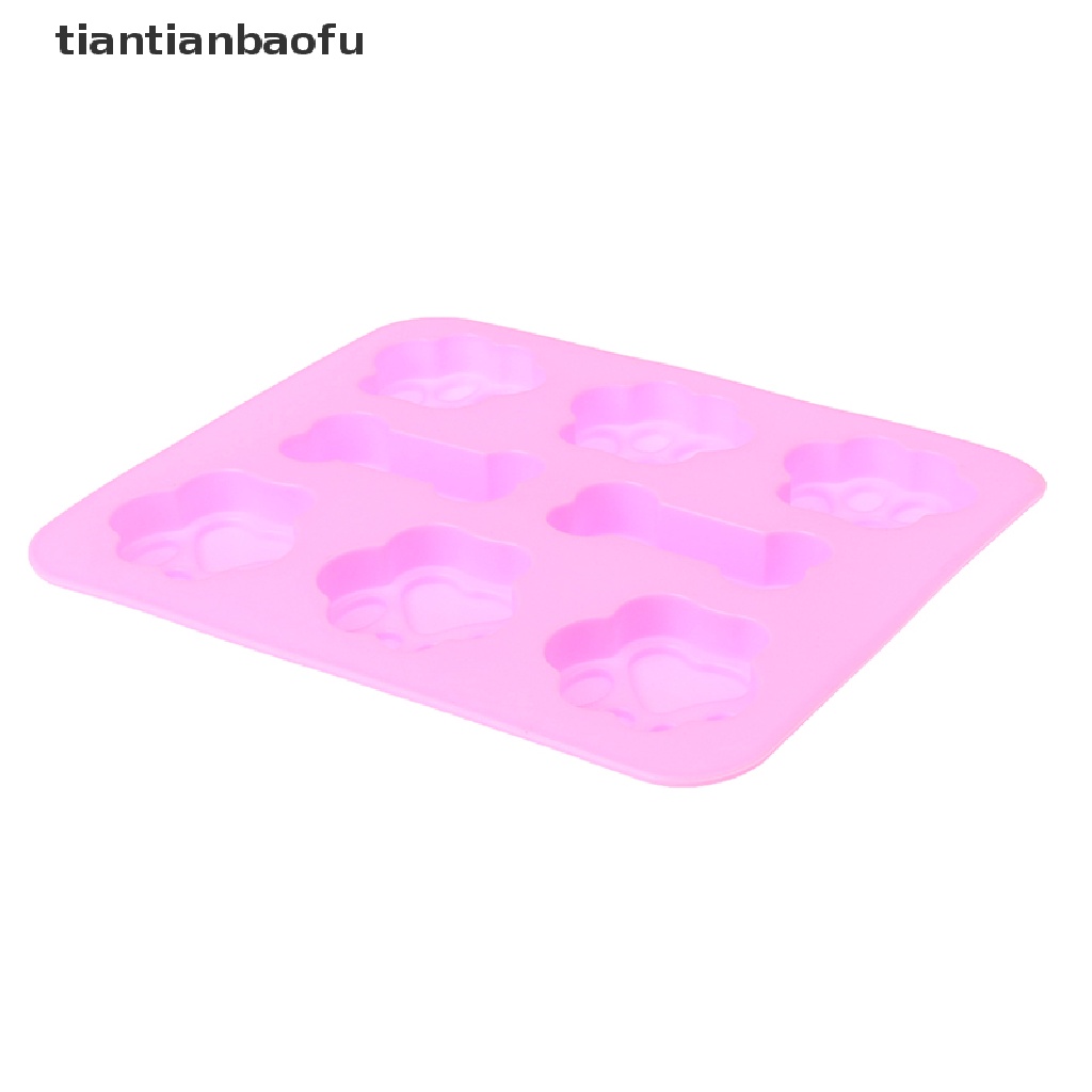 [tiantianbaofu] Silicone Baking Mold Dog Bone Dog Footprint Cake Mold Food Grade Baking Mould Boutique