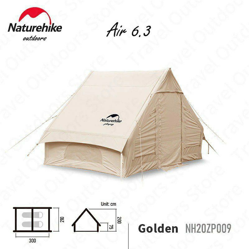 TENDA COTTON SERIES NATUREHIKE NH20ZP009 (AIR 6.3) // TENDA COTTON CAMPING GLAMPING TERBARU 2021