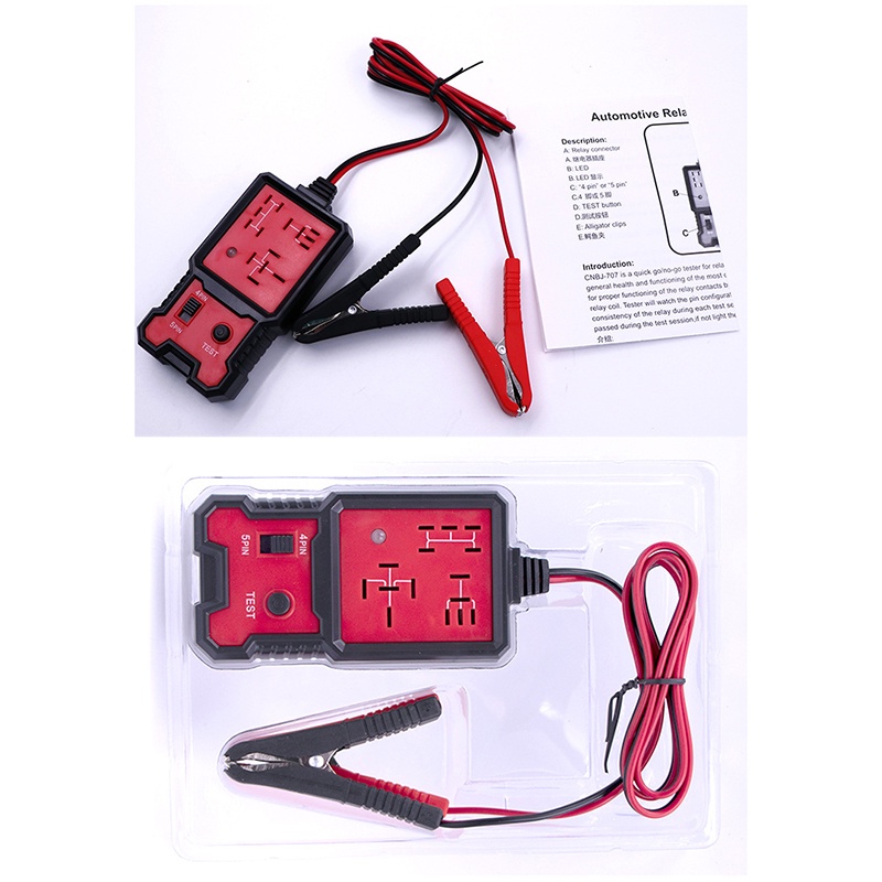 &lt; E2id &amp; &gt; Alat Tester Relay Aki Mobil Universal 12v