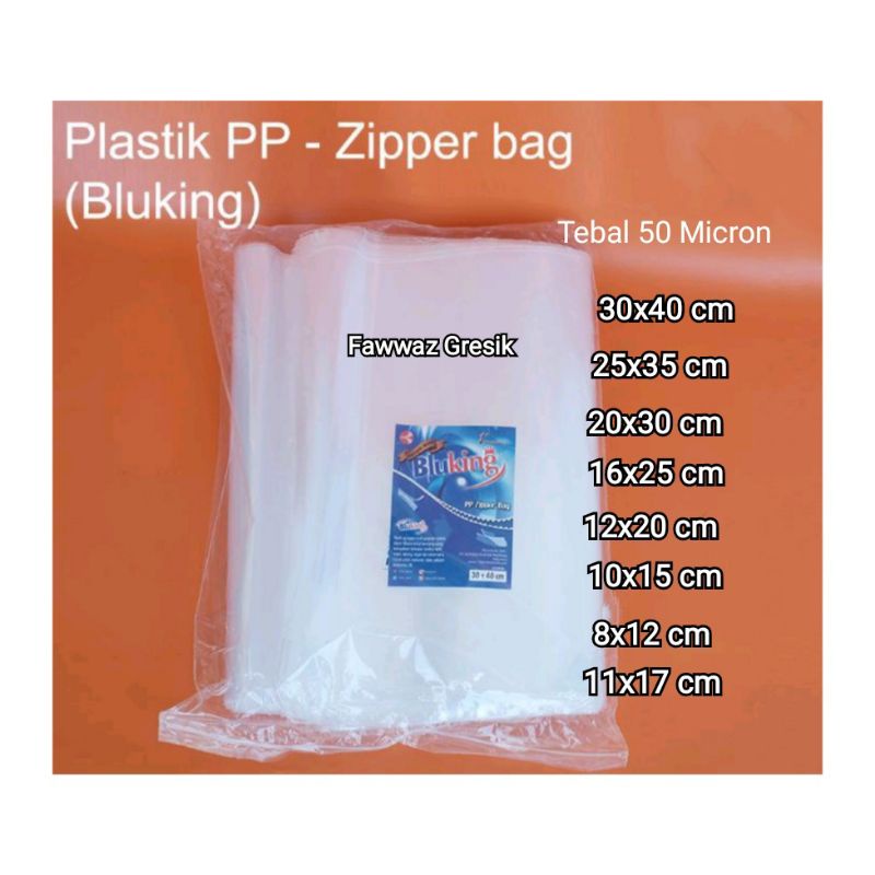 (100 pcs) Plastik Klip PP Bening Kemasan Klip 16x24 cm Tebal PP Zipper Ziplock Bag 50 micron / Kantong Plastik Klip 16x24 cm tebal 50 mc