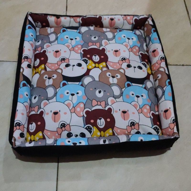 kasur tidur kucing motif