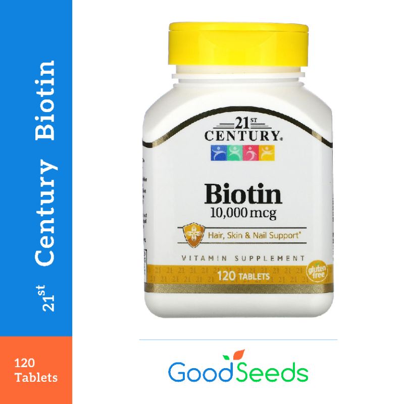 21st century® Biotin 10000mcg 120 tablet
