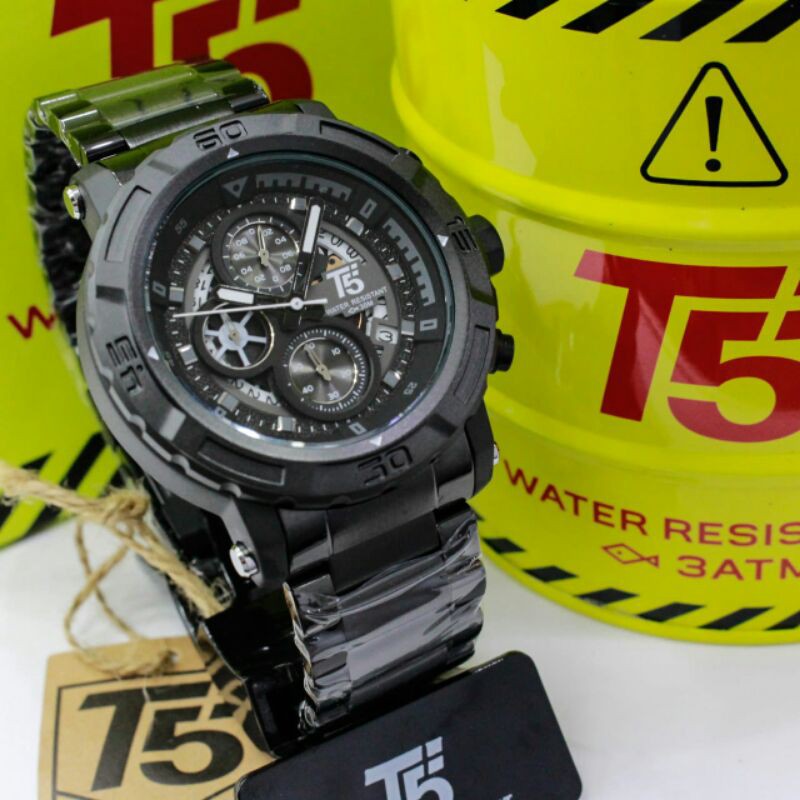 Jam Tangan Pria T5 H3814 chronograph tahan air 0riginal