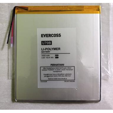 BATERAI EVERCOSS U70B WIN TAB 100% ORIGINAL BATTERY