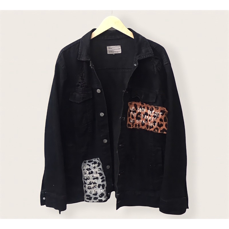 [Preloved] Jaket Denim Ripped Thanksinsomnia