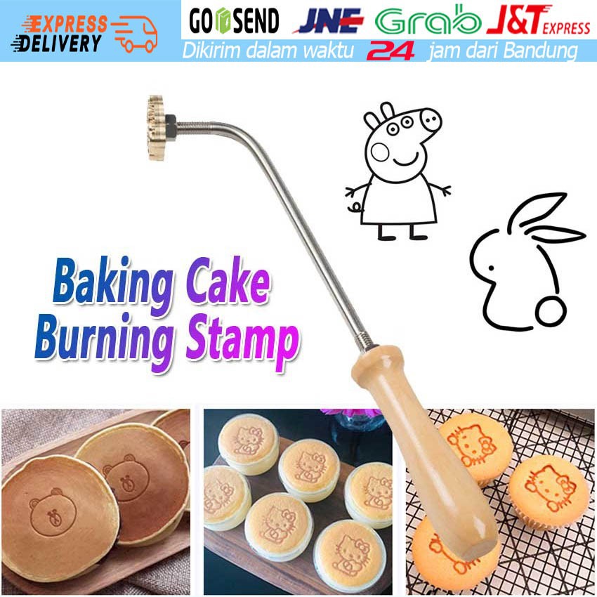 

3CM Cetakan Stempel Kue/ Roti / Makanan Penutup Bentuk Kelinci dan Peppa Stempel Tembaga Kue