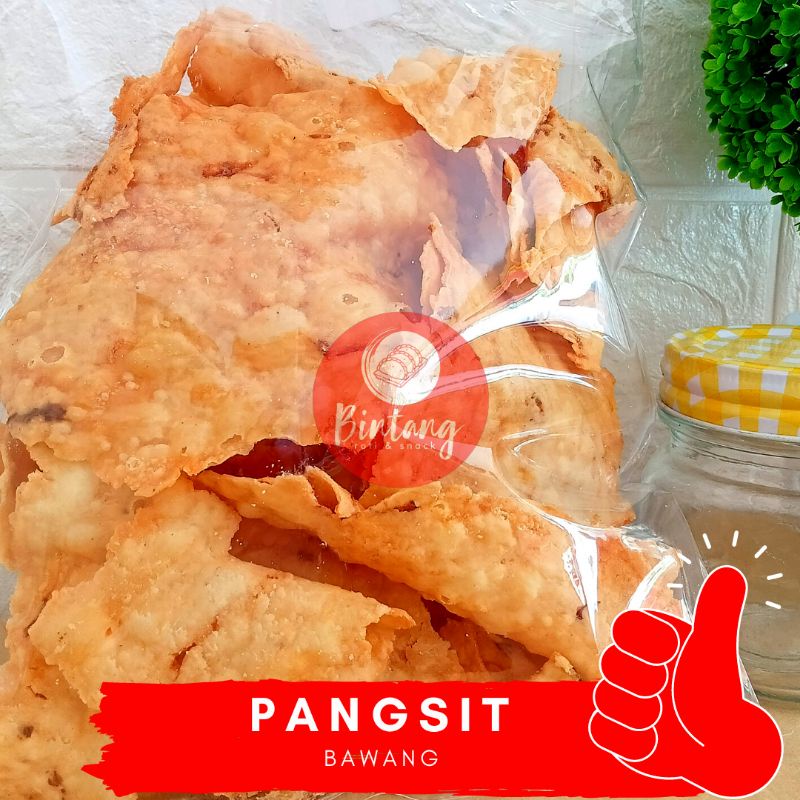 

Keripik Kulit Pangsit Bawang 400 gram