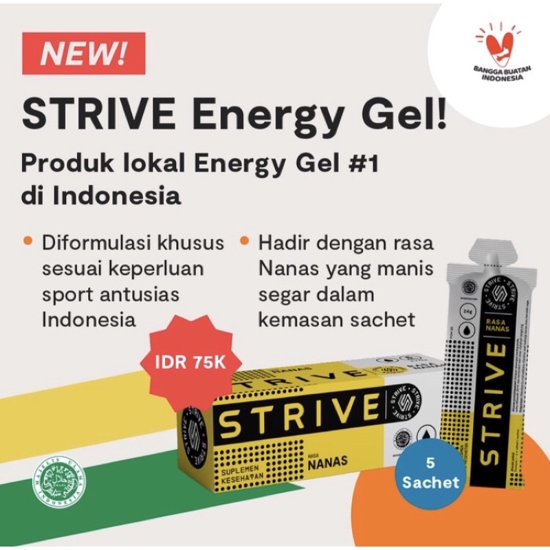 Strive Energy Gel (Rasa Nanas)