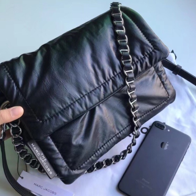 (SameDay Grab)  Original J real soft leather lady's shoulder bag cross body bag chain bag