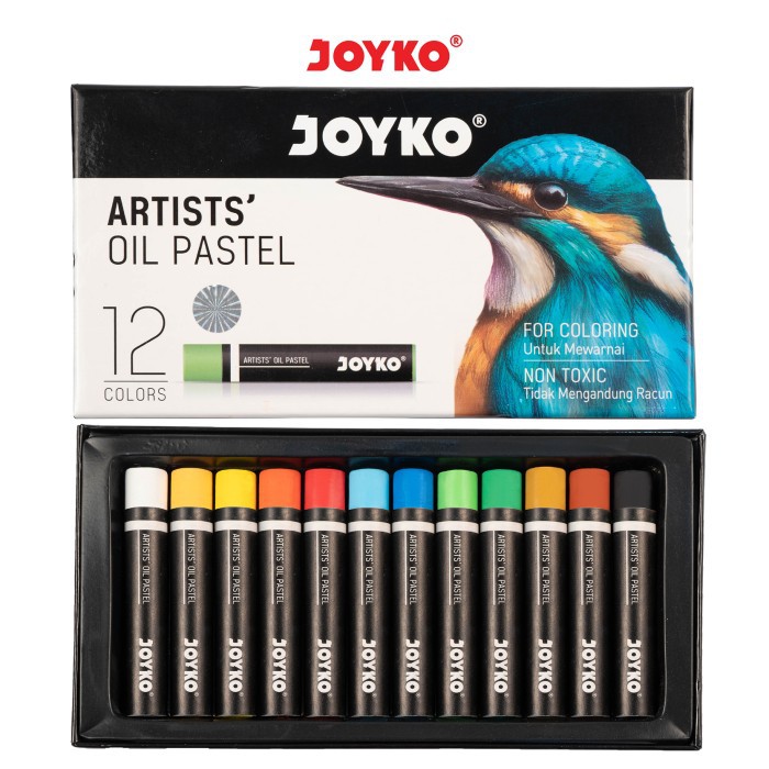 Jual Crayon Joyko Artist Oil Pastel 12 Warna Shopee Indonesia