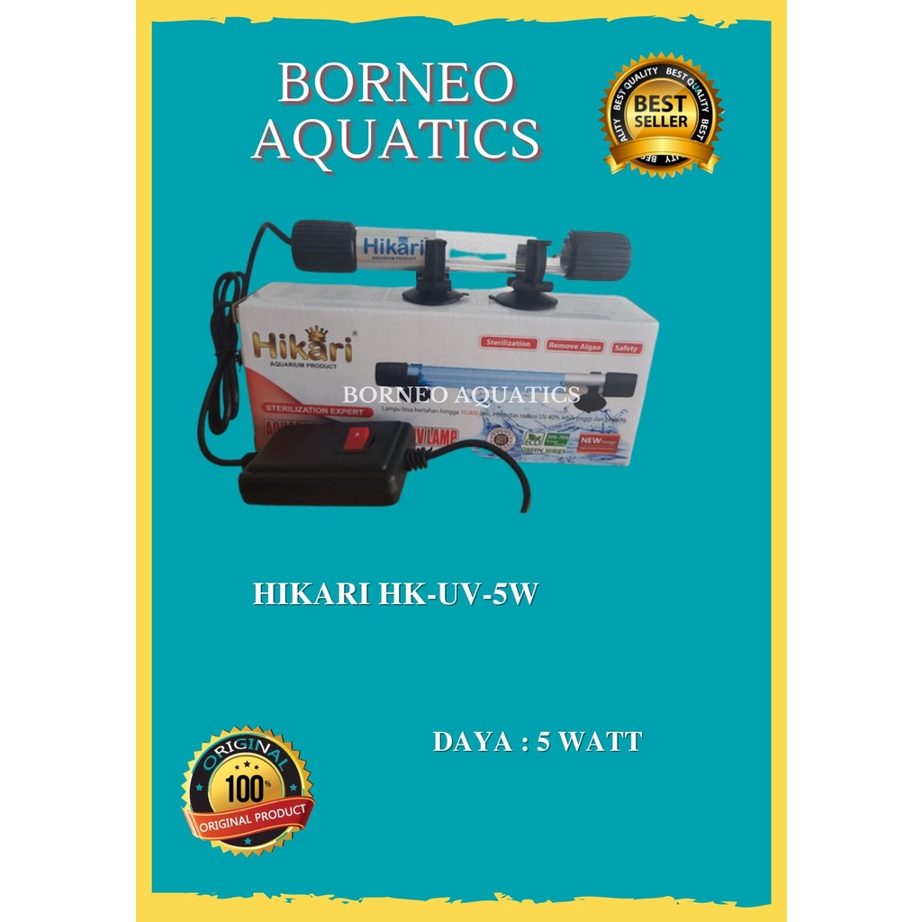 Jual LAMPU UV AQUARIUM // HIKARI // 5 WATT // AQUARIUM SUMBERSIBLE UV
