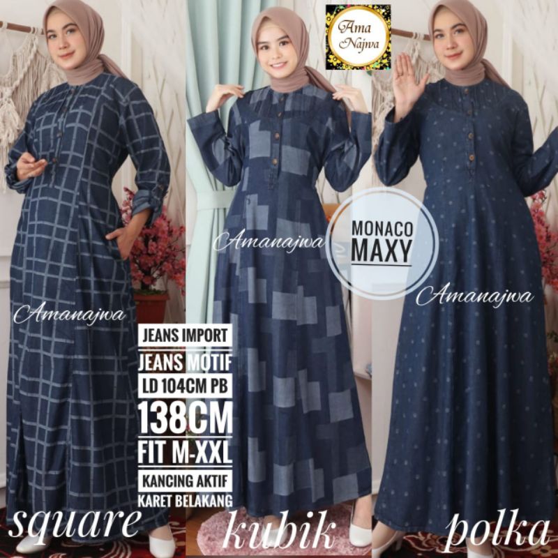 GAMIS JEANS IMPORT MONACO MAXY BY AMANAJWA