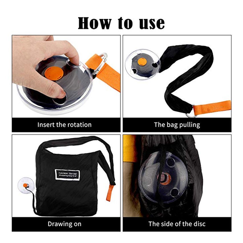 READY Bag Roll Up Tas Belanja Gulung praktis Portable Kapasitas Besar - Kantong Belanja Reusable Shopping Bag
