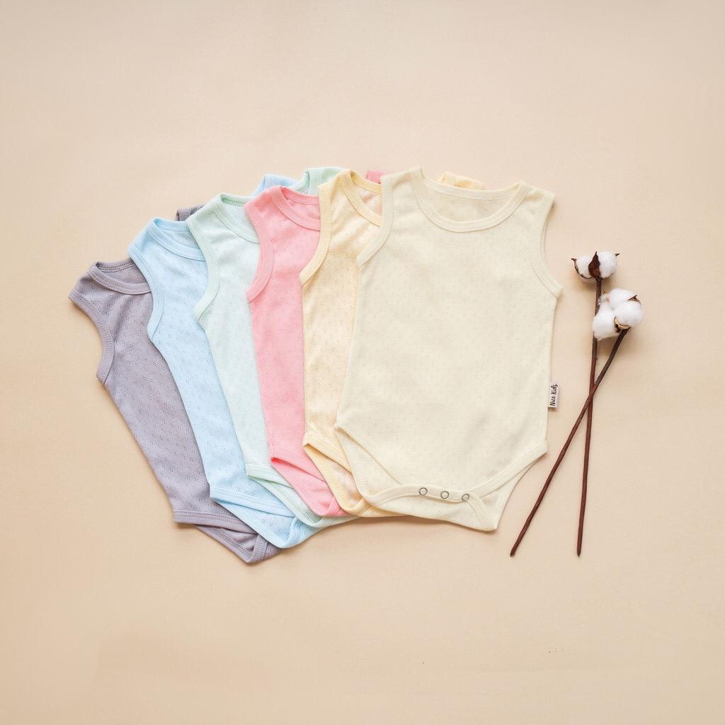 NICE KIDS MESH SLEEVELESS BODYSUIT BAJU BAYI BODYSUIT BAYI 0-24 BULAN