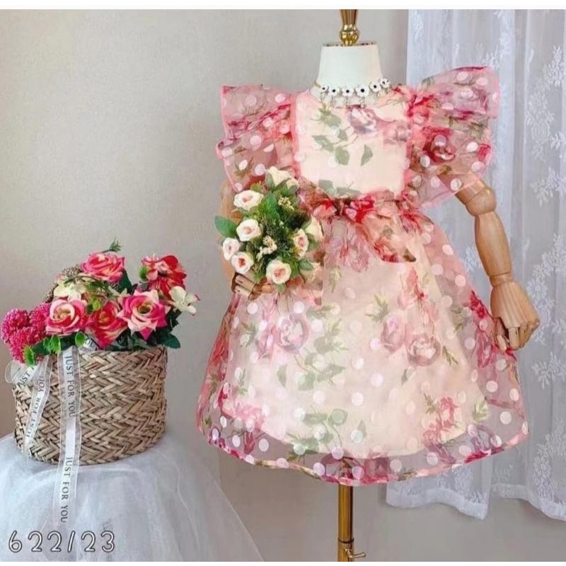 DRESS KING KID POLKA KEMBANG