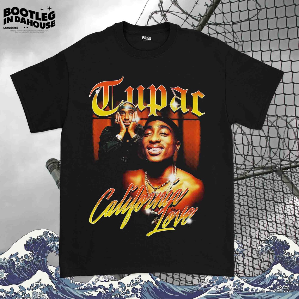 Tupac Shakur T-shirt Vintage Style - Baju Tupac Shakur