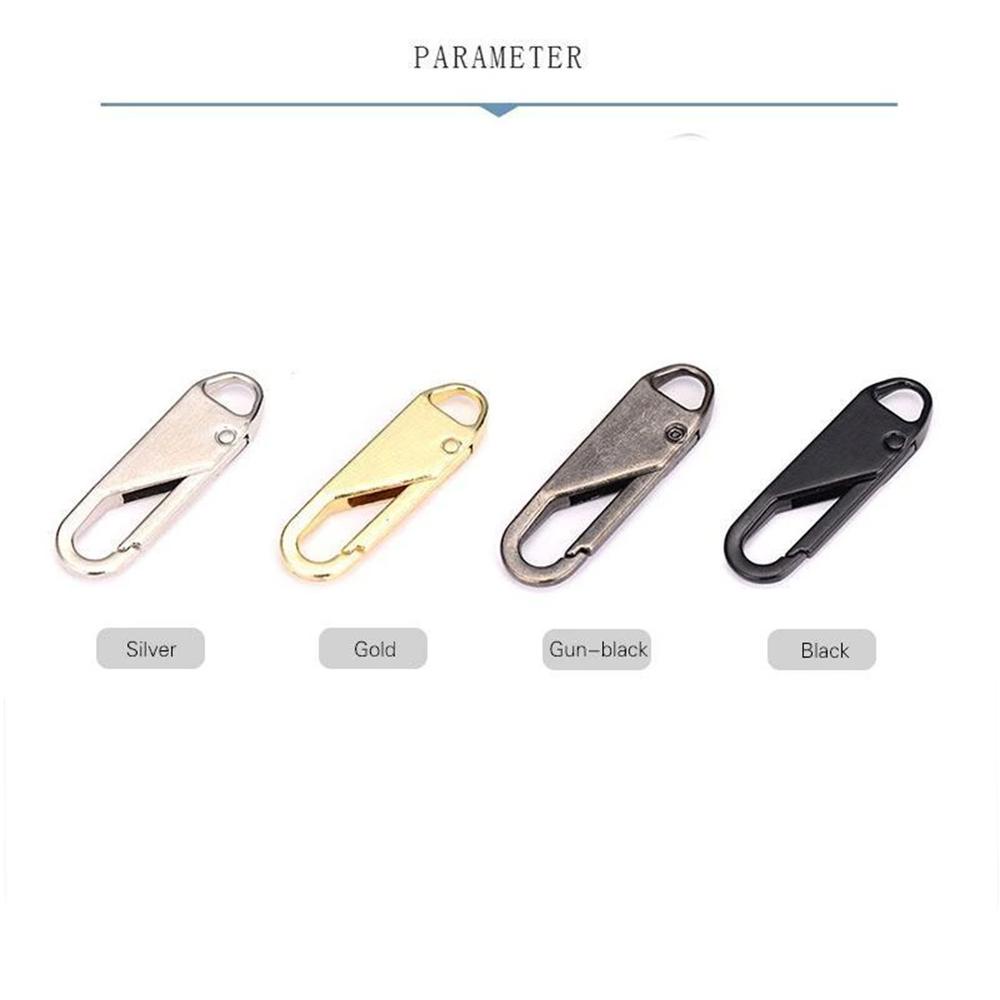 [Elegan] Zipper Repair Kit Detachable Fashion Zipper Fixer Jahit Aksesoris Kepala Ritsleting Logam