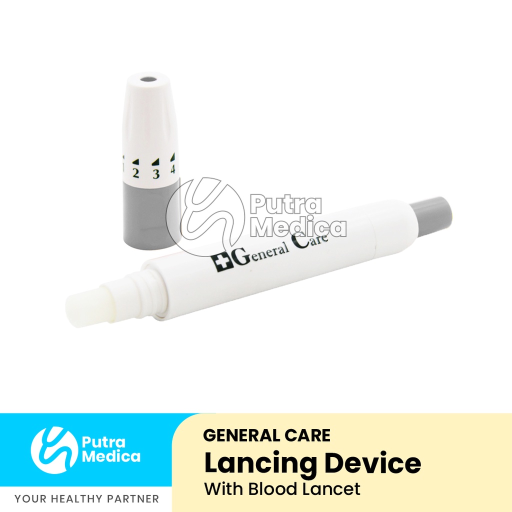 General Care Lancing Device with Blood Lancet / Pen Bekam / Alat Pengambil Sample Darah