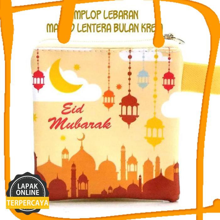 

Original Amplop Lebaran Masjid Lentera Bulan Krem Suvenir Dompet Pouch Lebaran Jaminan Mutu