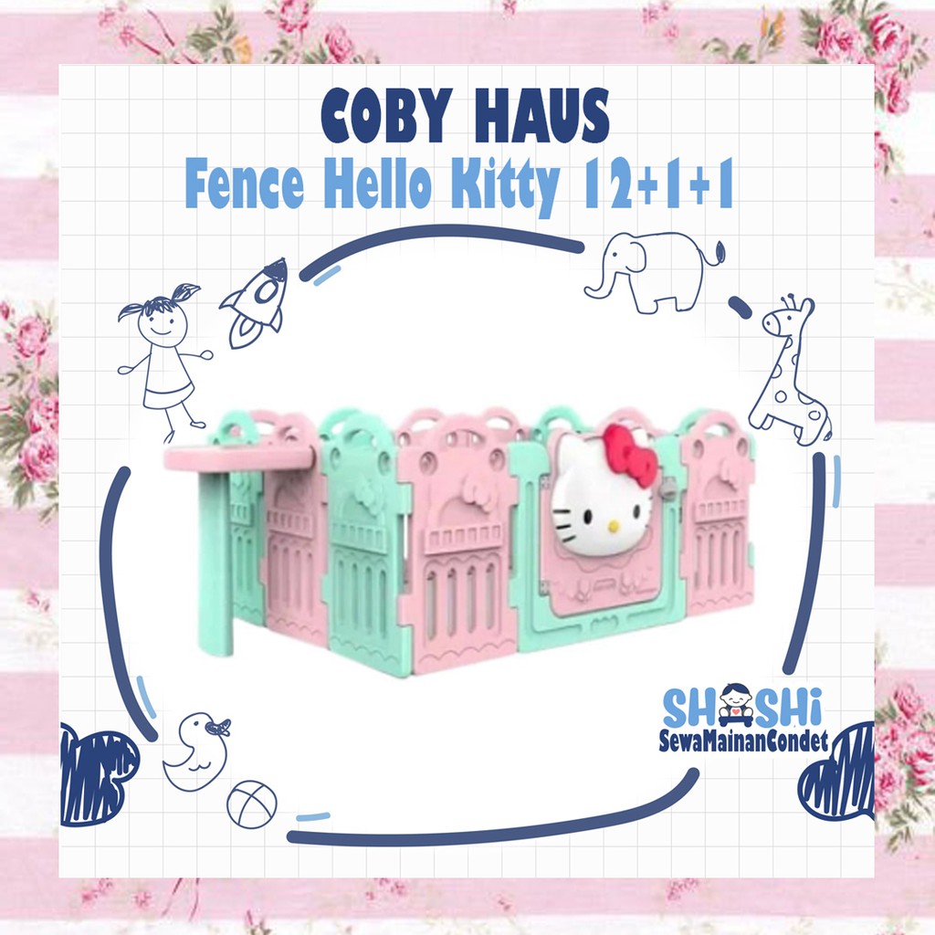 Sewa Coby Haus Fence Hello Kitty 12+1+1