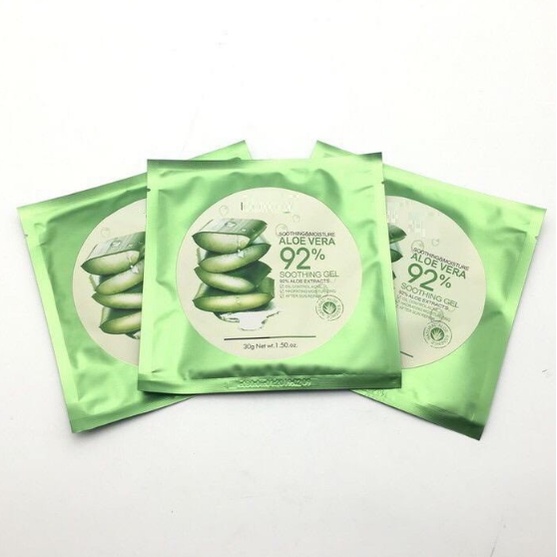 [SACHET] BIOAQUA MASKER ALOEVERA 92% TOPENG / MASK ALOE VERA 92% / MASKER WAJAH