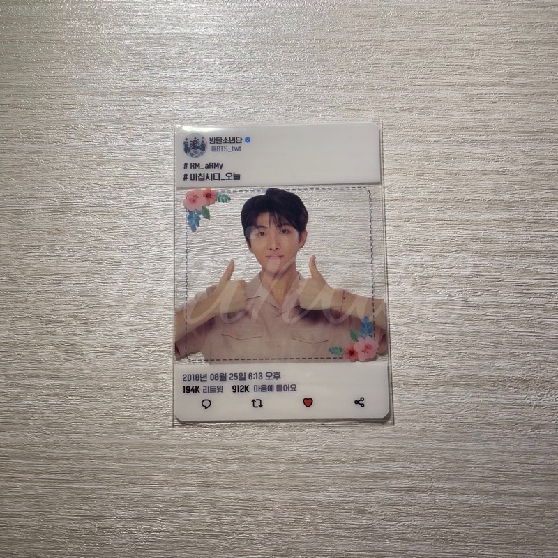 BTS Army Booth Photocard RM Namjoon
