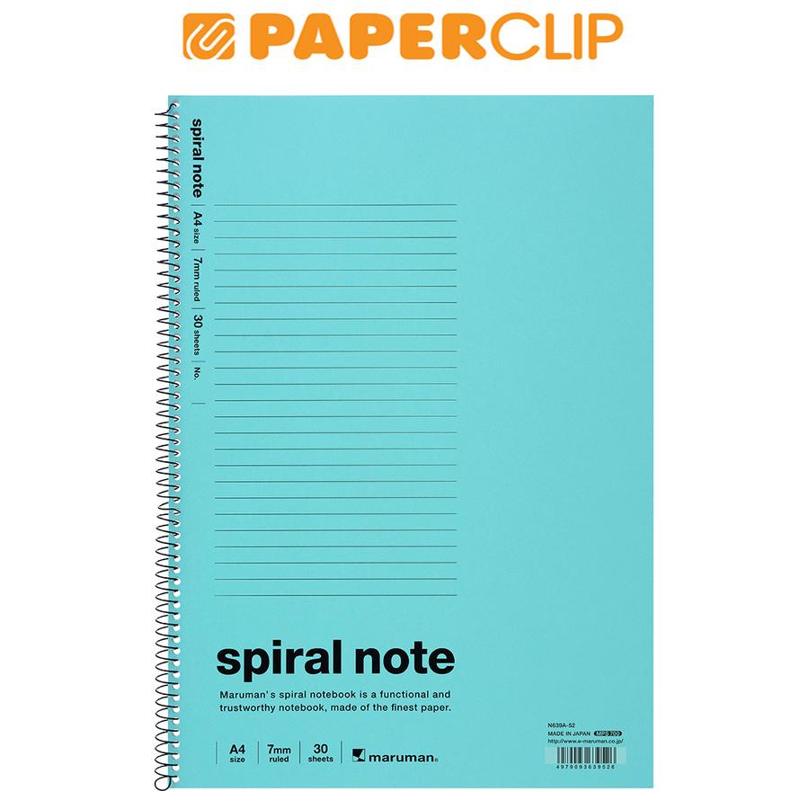 

NOTEBOOK A4 MARUMAN N639A-52 SPIRAL LIGHT BLUE