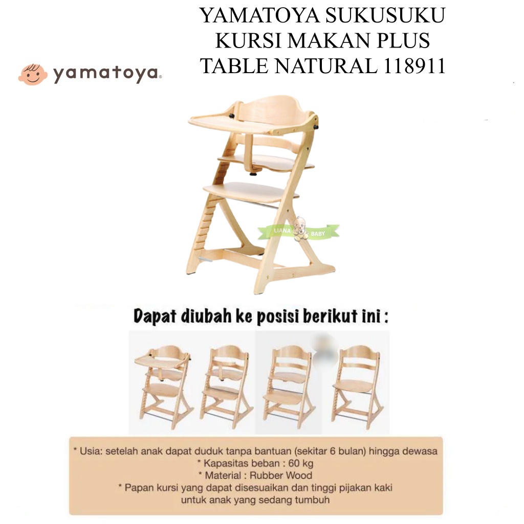 MAK279 YAMATOYA SUKUSUKU KURSI MAKAN PLUS TABLE 118911