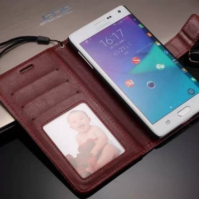 Samsung Galaxy Note edge - Flip Cover Flip Case Leather Case Kulit