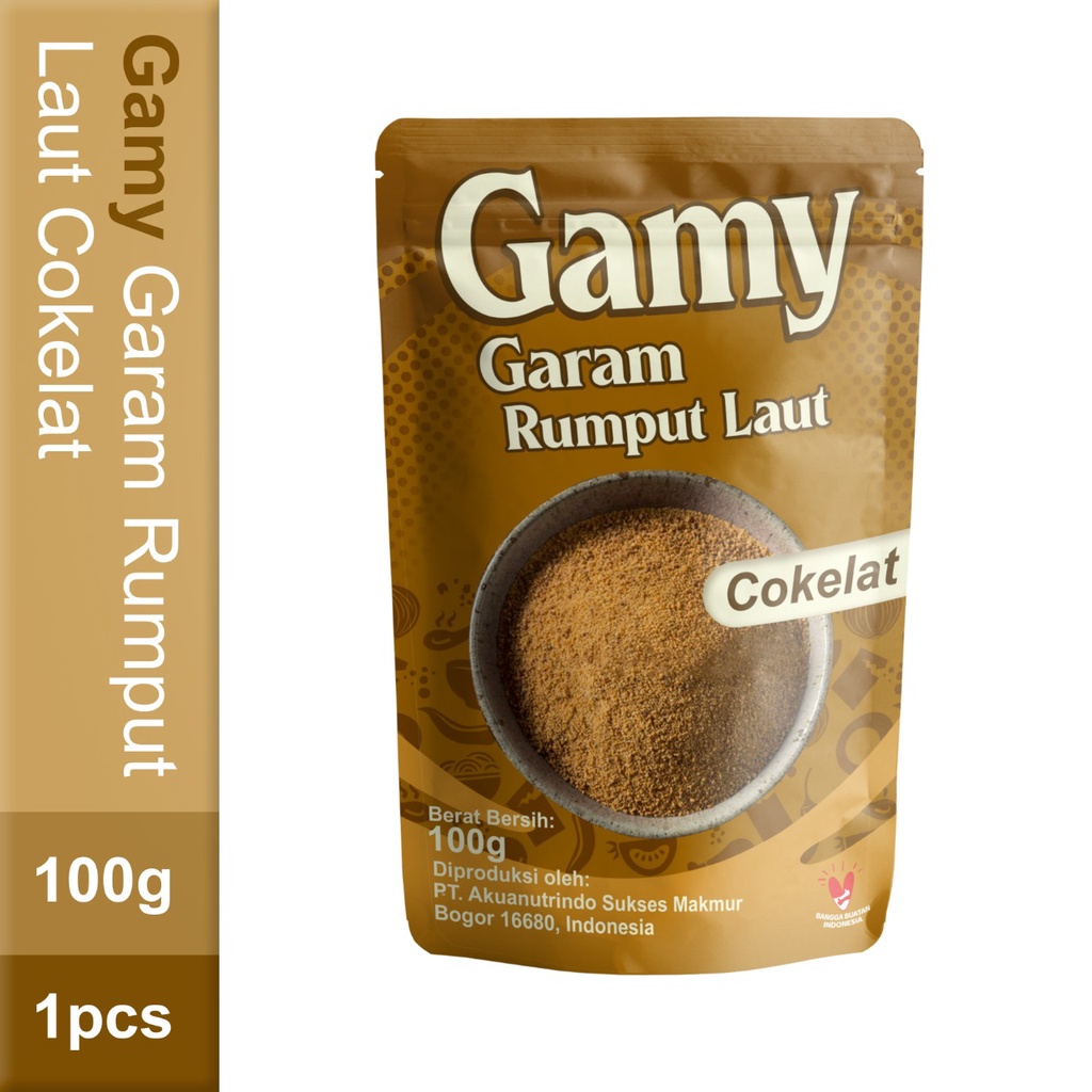 

Garam Gamy Cokelat (Garam kurang natrium)