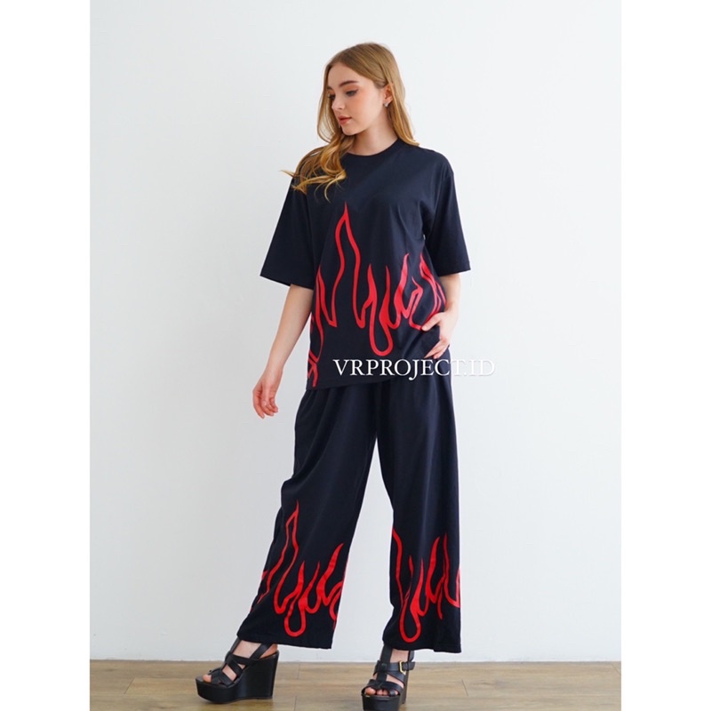 VRPROJECT.ID // Billie eilish fire flame set oversized-6