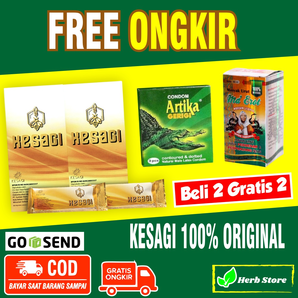 2 BOX KESAGI/KOSAGI MINUMAN HERBAL SERBUK MADU KESEJAHTERAAN PRIA