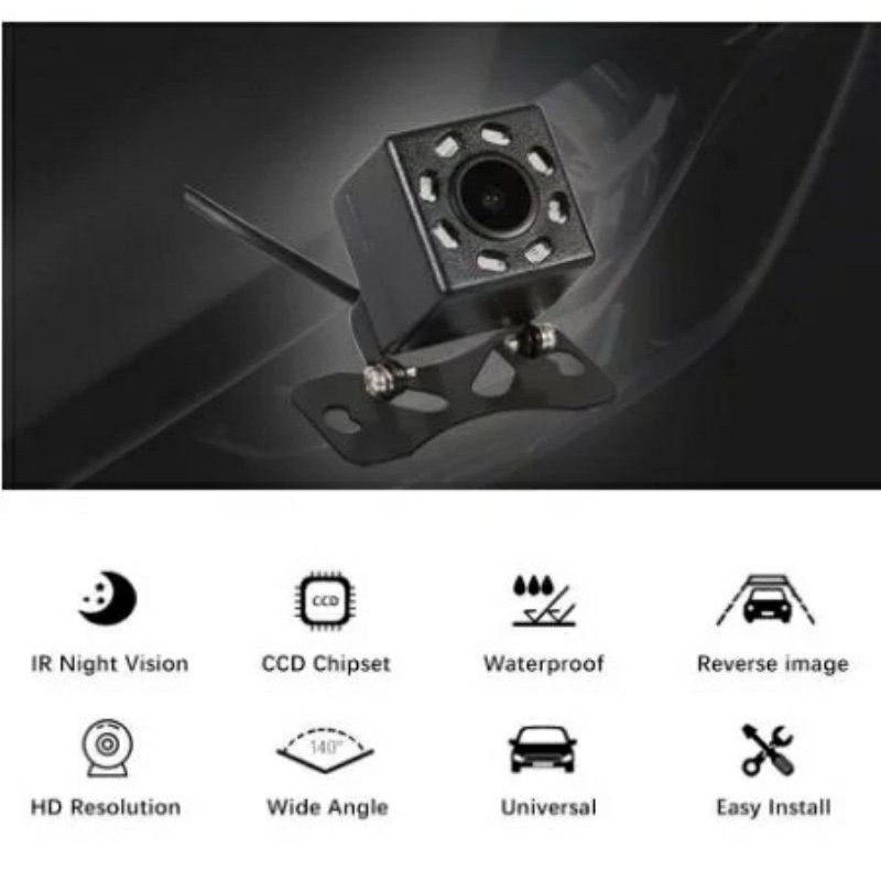 KAMERA MUNDUR 8 LED CCD HD REAR CAMERA 8 TITIK LED KUALITAS TINGGI-3