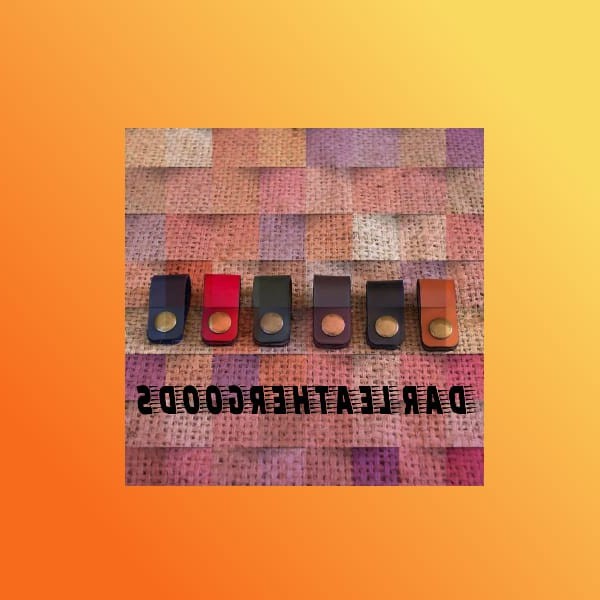 Klip kabel kulit - klip kabel organizer cable leather