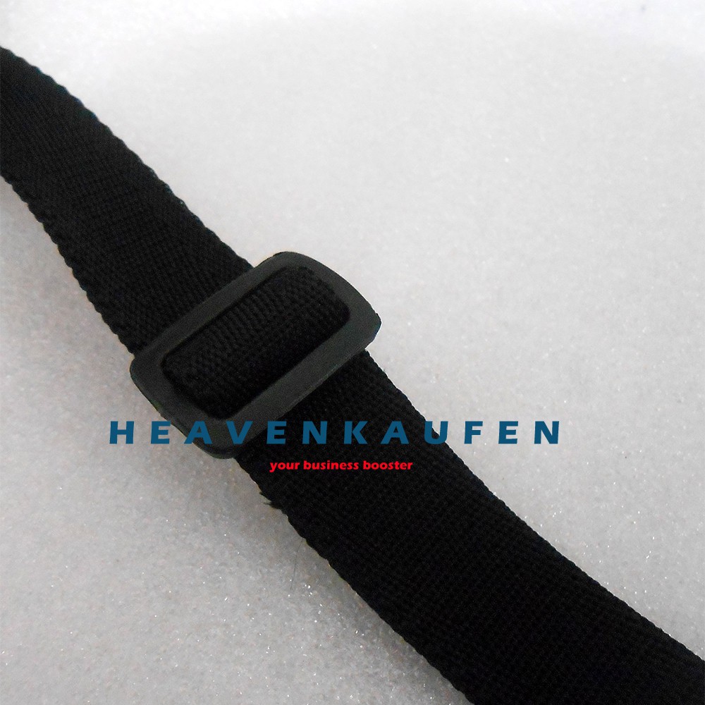 Strap Tas Pria / Tali Selempang Tas Pria Lebar 2,5 cm Hitam Kait Bentuk Huruf S