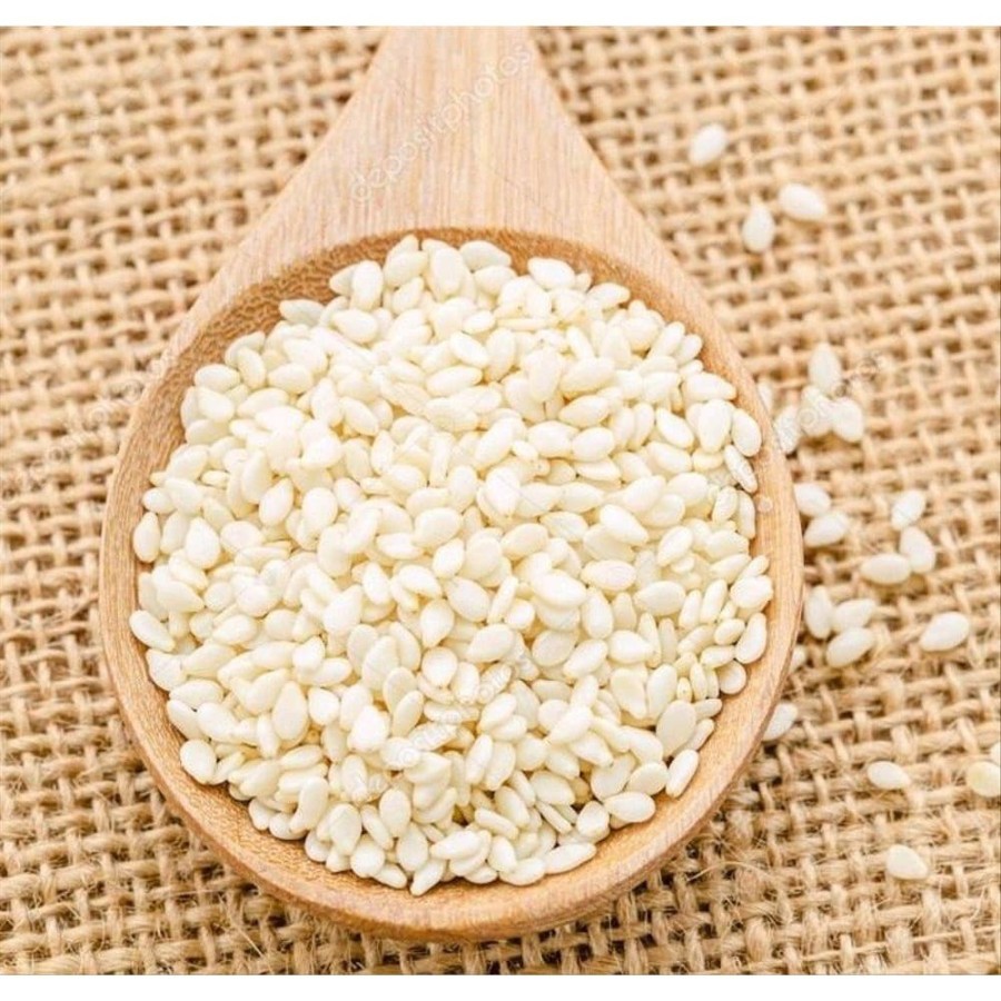 

BIJI WIJEN PUTIH 1 KG WHITE SESAME SEED IMPORT HALAL PREMIUM