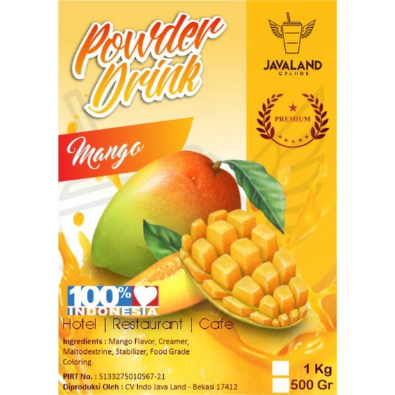 

BUBUK MINUMAN PREMIUM MANGGA 1KG