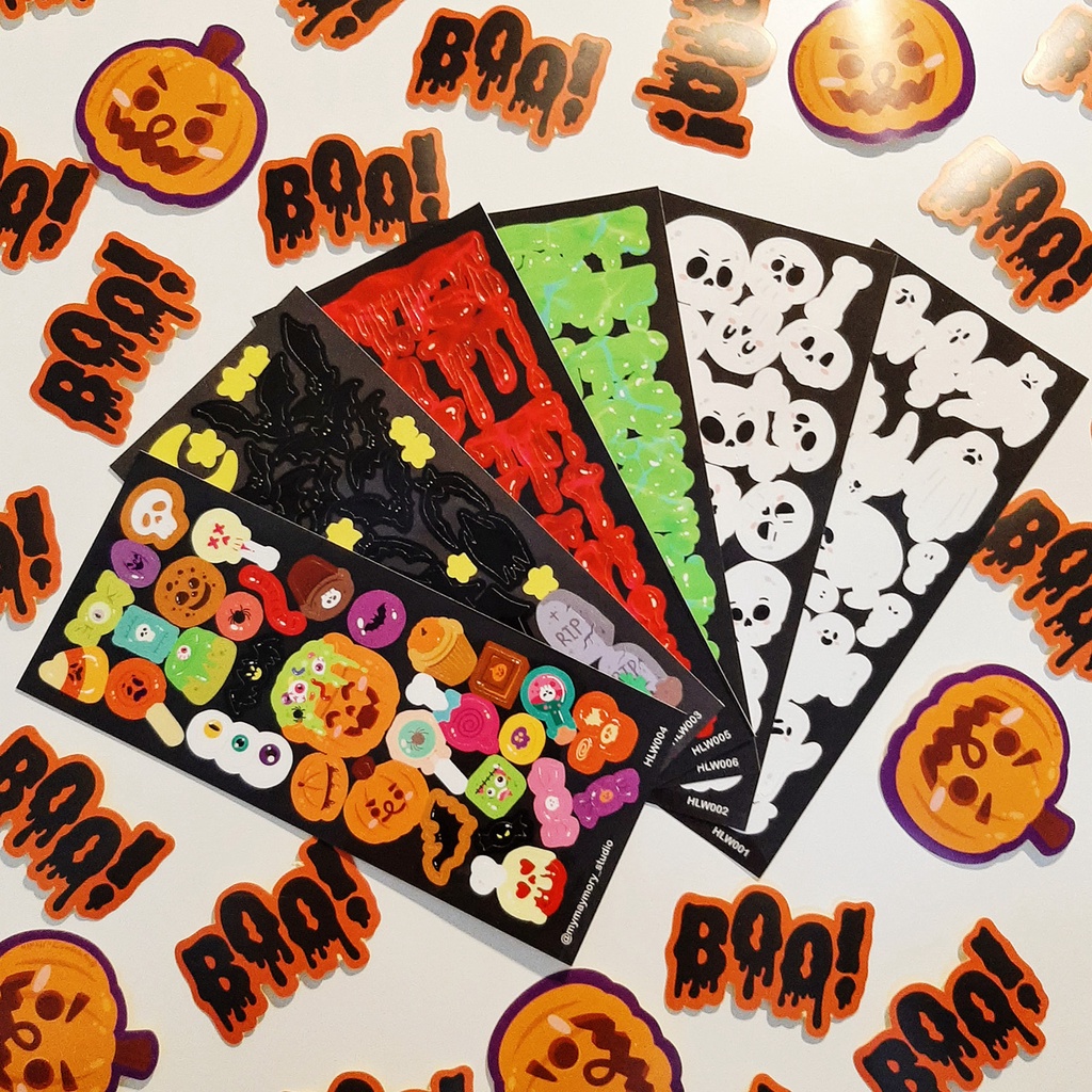 

[mymaymory_studio]"Halloween Edition" Stickers for Polco/Journal/Planner/Decoration