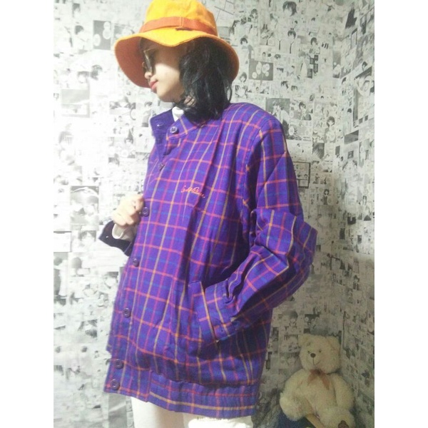 JAKET VINTAGE TARTAN ARNOLD PALMER BEKAS / SECOND
