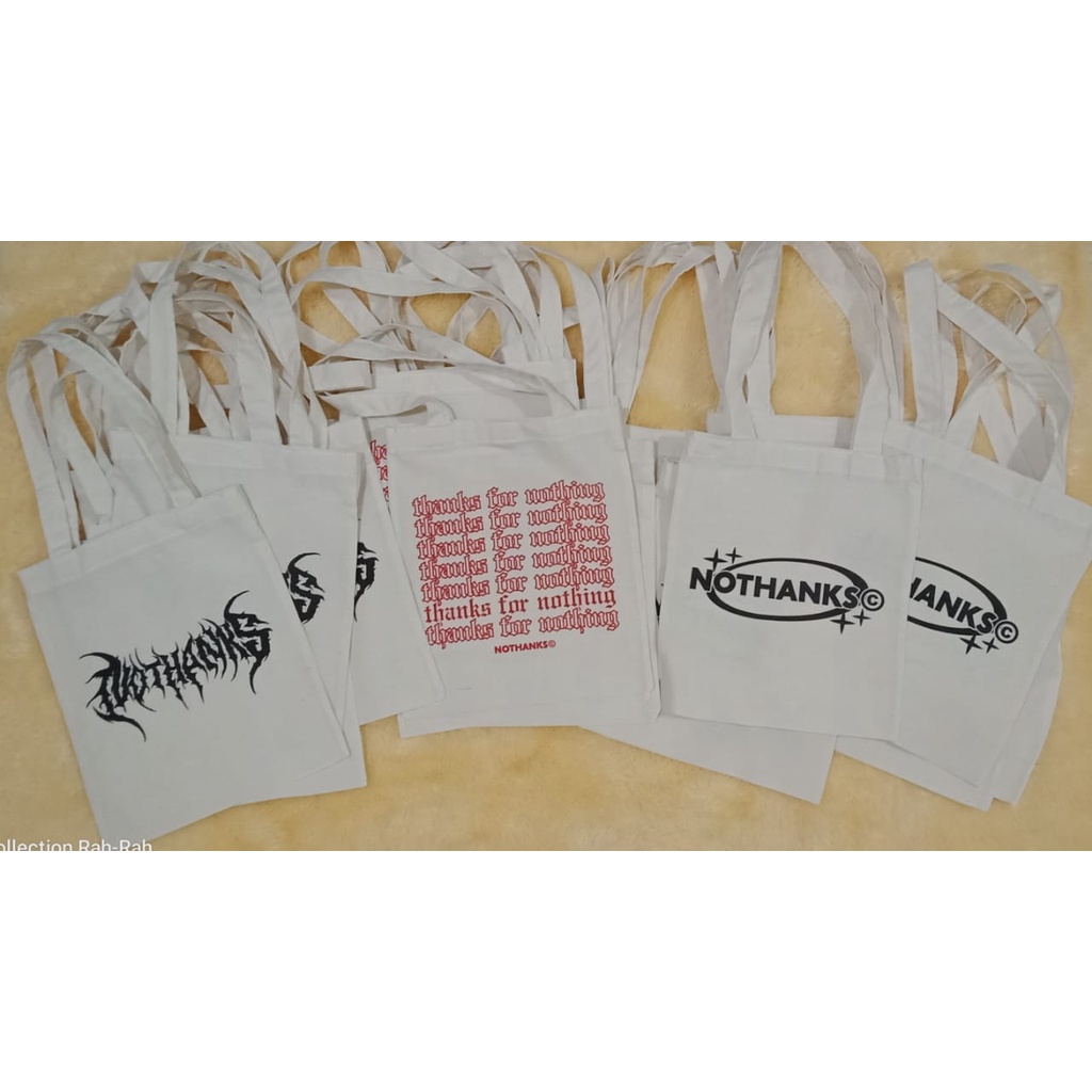 Tas Totebag | Goodie Bag Blacu  Premium Polos dan Sablon Satuan