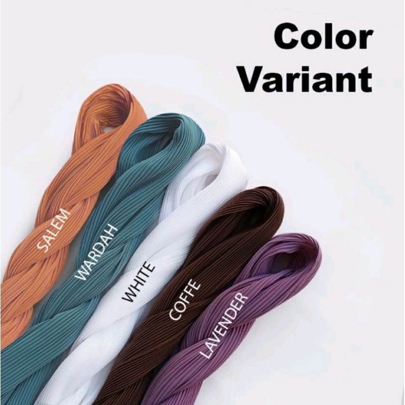 FLASH SALE...!!! Hijab Ceruty Plisket Seri A / Pashmina Polos-5