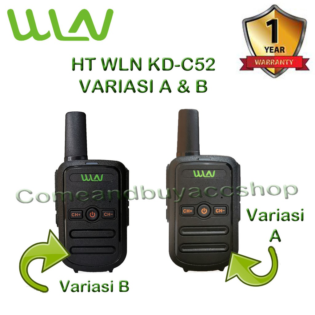 HT WLN KD-C52 HITAM (ISI 2 PCS) Tanpa Charger Desktop - LIST VARIASI 1