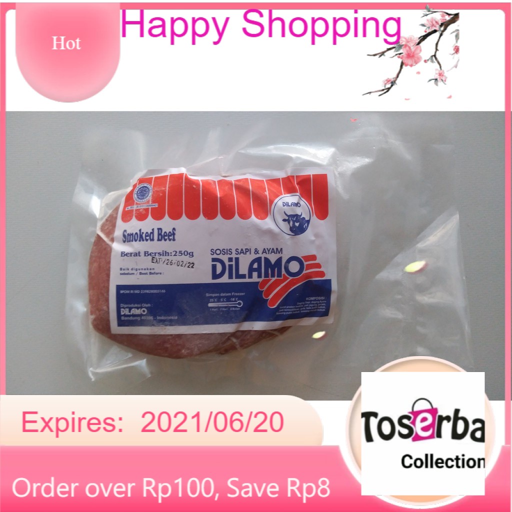 

Toserba Collection Dilamo Smoked Beef 250 gr Frozen Food Bandung -Cimahi