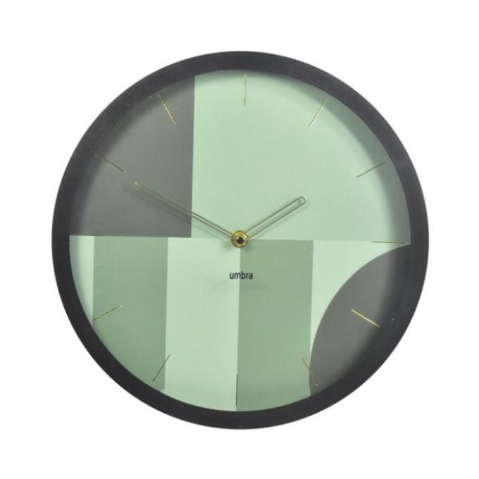 Umbra Jam Dinding 31.7 Hijau Teal Naga.Emas
