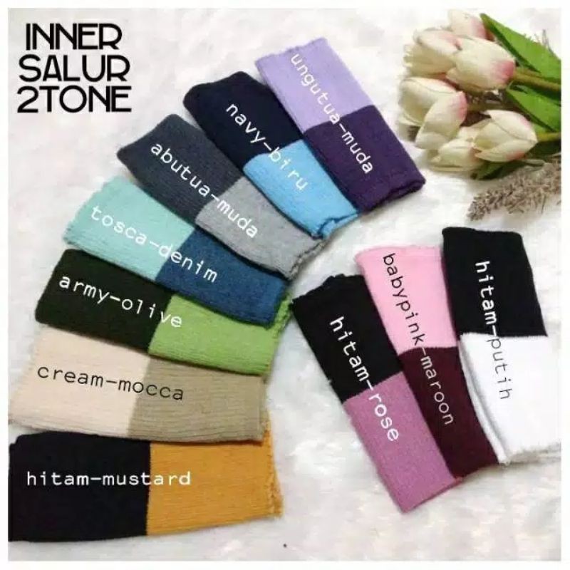 Bandana Rajut 2 Warna / Ciput Rajut 2 Warna ( Random )