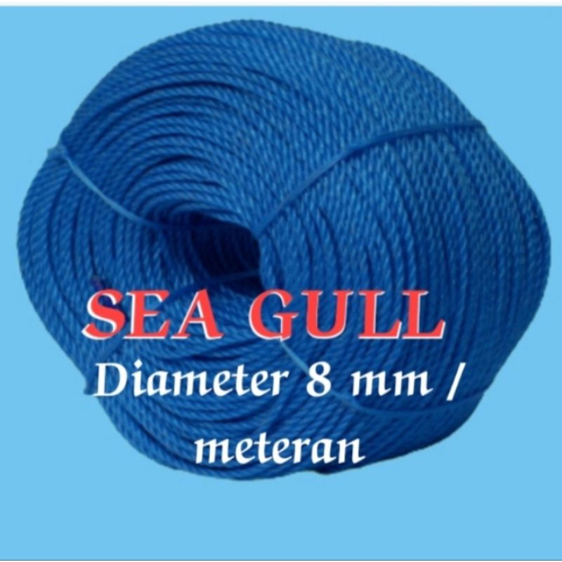 

Tali tampar 8mm meteran SEA GULL, tali plastik, tali tambang, tali jemuran, tali serbaguna