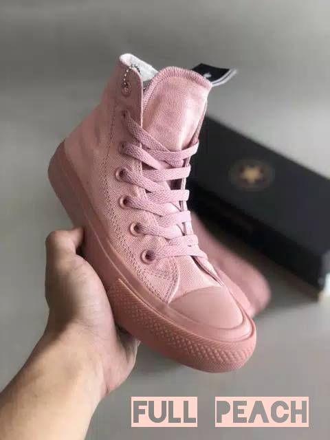 Converse Chuck Taylor New Release Undefeated High Tinggi Peach